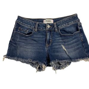 Pink by Victoria’s Secret distressed denim Jean shorts size 2